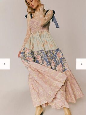 Free People bluebell floral maxi dress